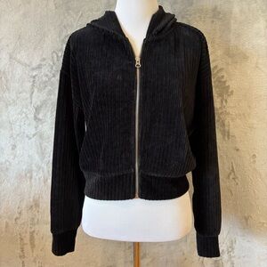 Forever 21 Velour Corduroy Ribbed Y2K Jacket Wmn’s Sz S